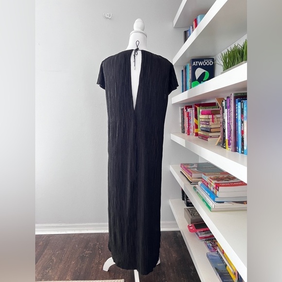 SABINA Musayev Revolve Anthro black textured open weave midi dress size small - Picture 7 of 13